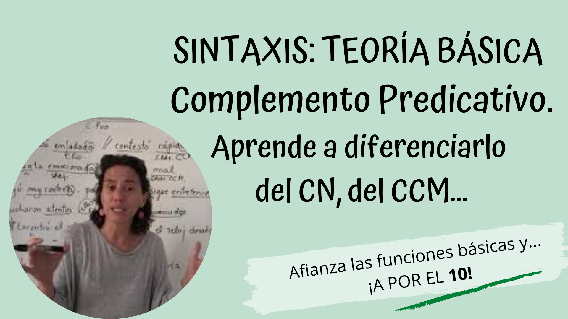 Sintaxis: C. Predicativo