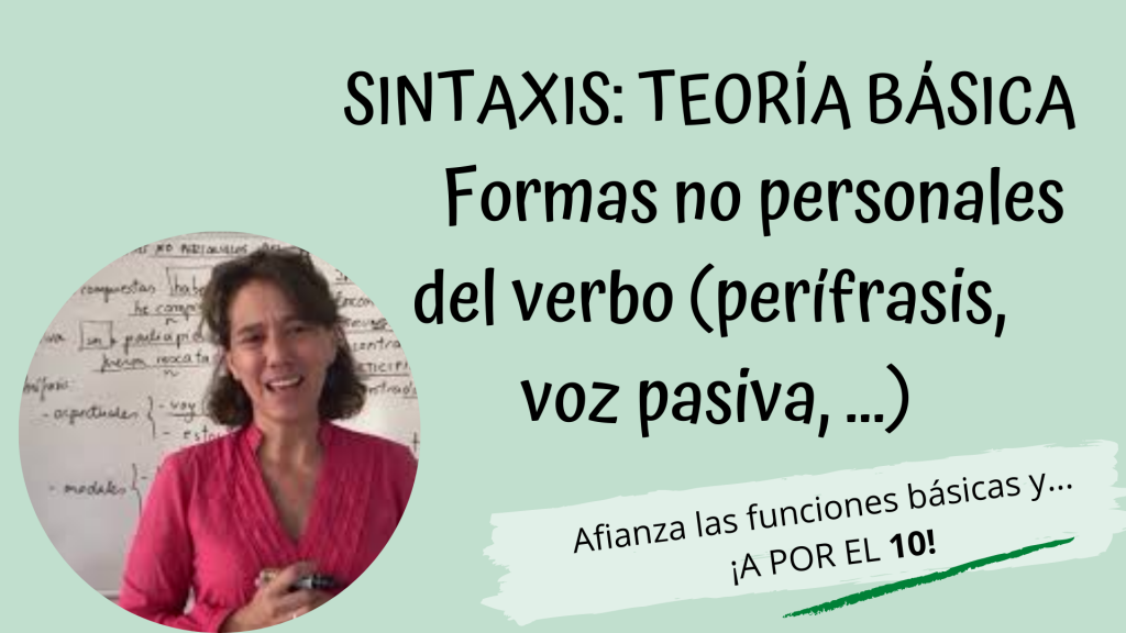 Formas no personales del verbo