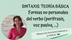 Formas no personales del verbo